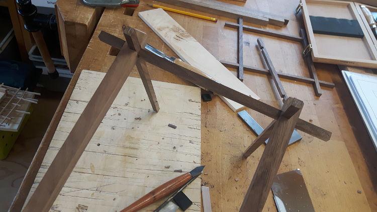 Frame van notenhout