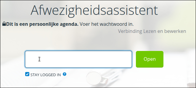 Login op het systeem