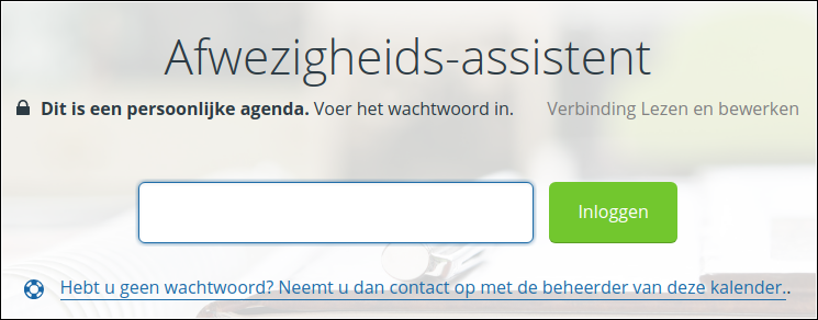 Login op het systeem