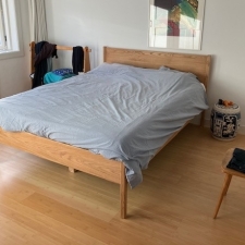 Tweepersoonsbed
Uitgevoerd in eikenhout door jan Ridder